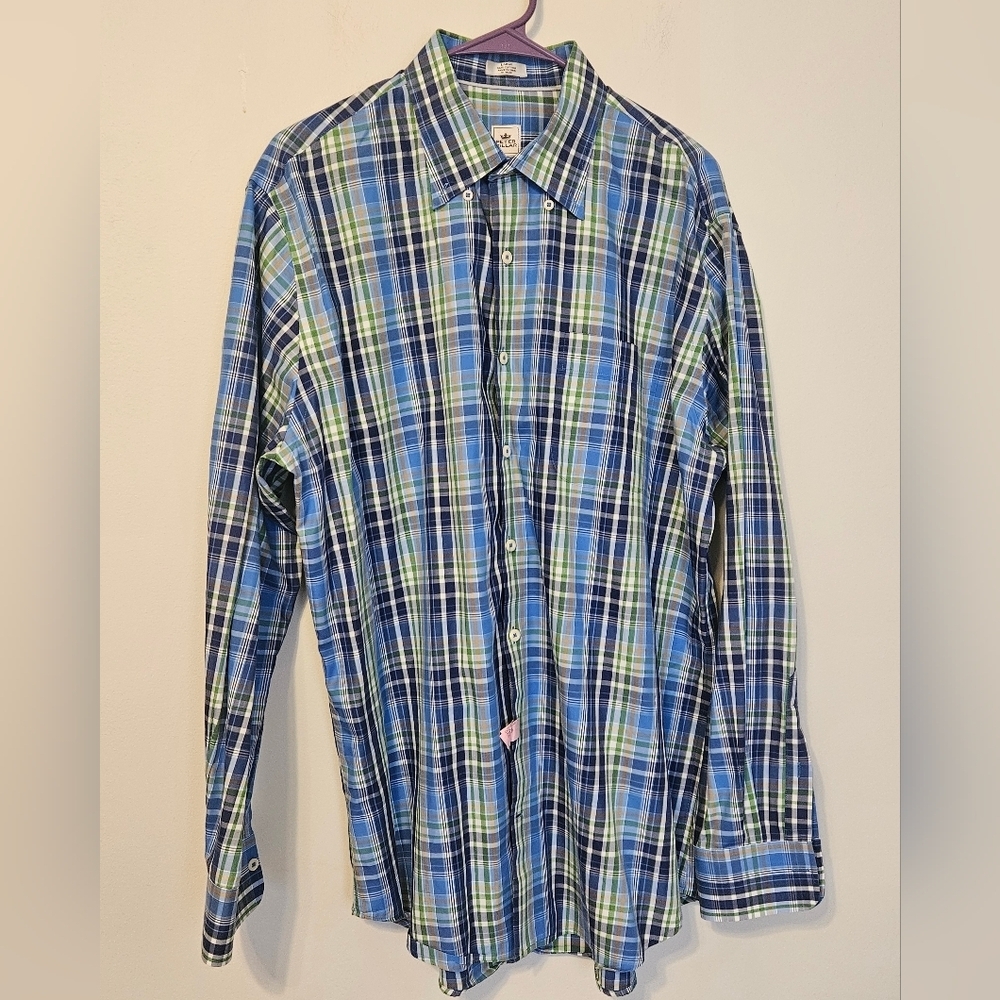 Peter Millar men's long-sleeve, button-down shirt Size Large